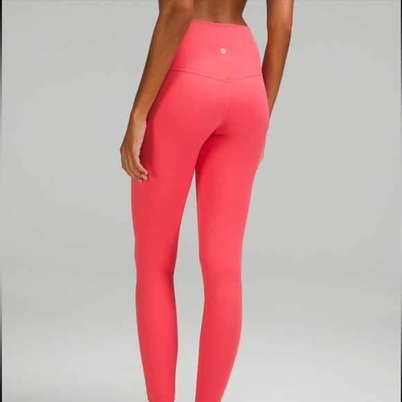 NWT Lululemon align pant 28 inch leggings in raspberry cream - Picture 1 of 2